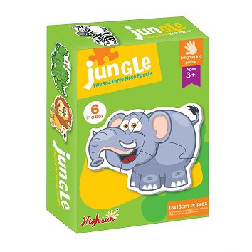 Puzzle Zvířata z džungle, velké