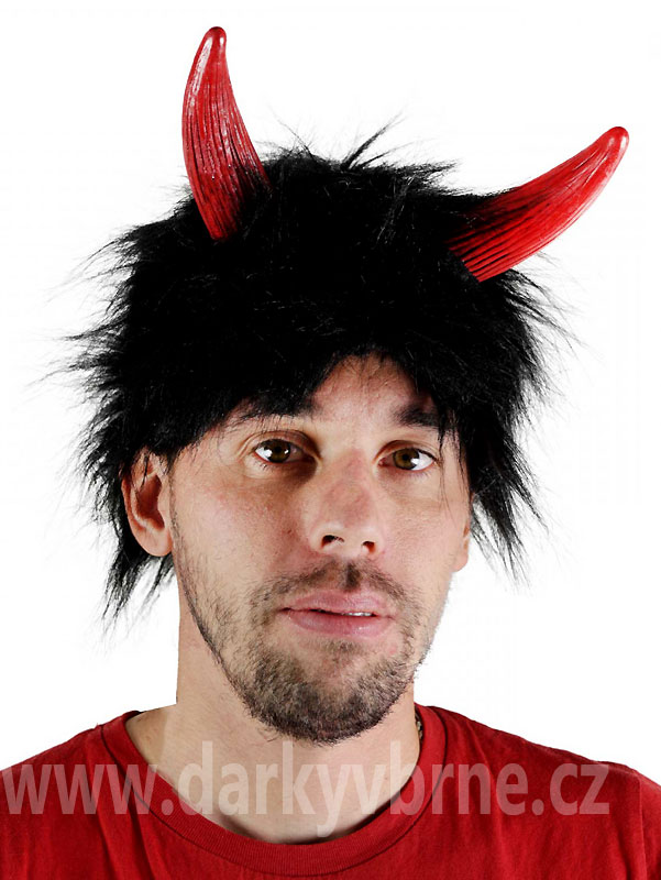 Paruka čerta s rohy