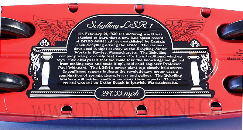 Závodní auto LSR-1, rychlostní rekordman