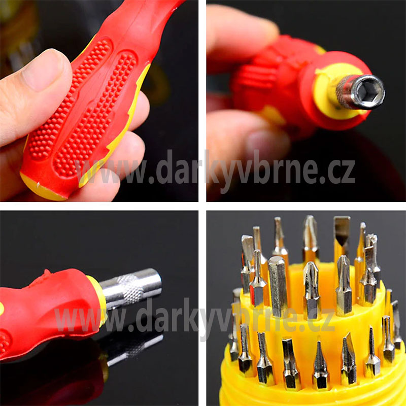 Šroubovák, sada 31v1, cestovní