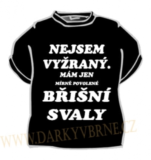 Tričko Nejsem vyžraný, mám jen povolené břišní svaly