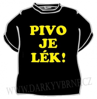 Tričko Pivo je lék! vel. L
