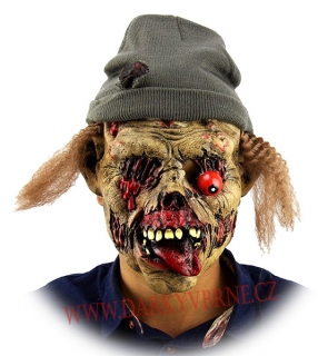 Maska zombie s čepicí