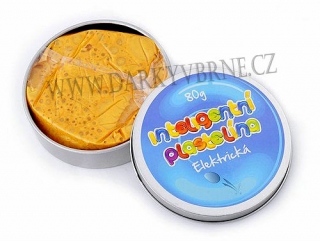 Inteligentní plastelína magnetická - elektrická zlatá 80g