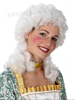 Rokoková paruka bílá
