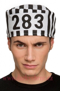 Vězeňská čepice s číslem