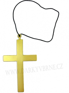 Kříž velký - vysoký 21 cm, na šňůrce
